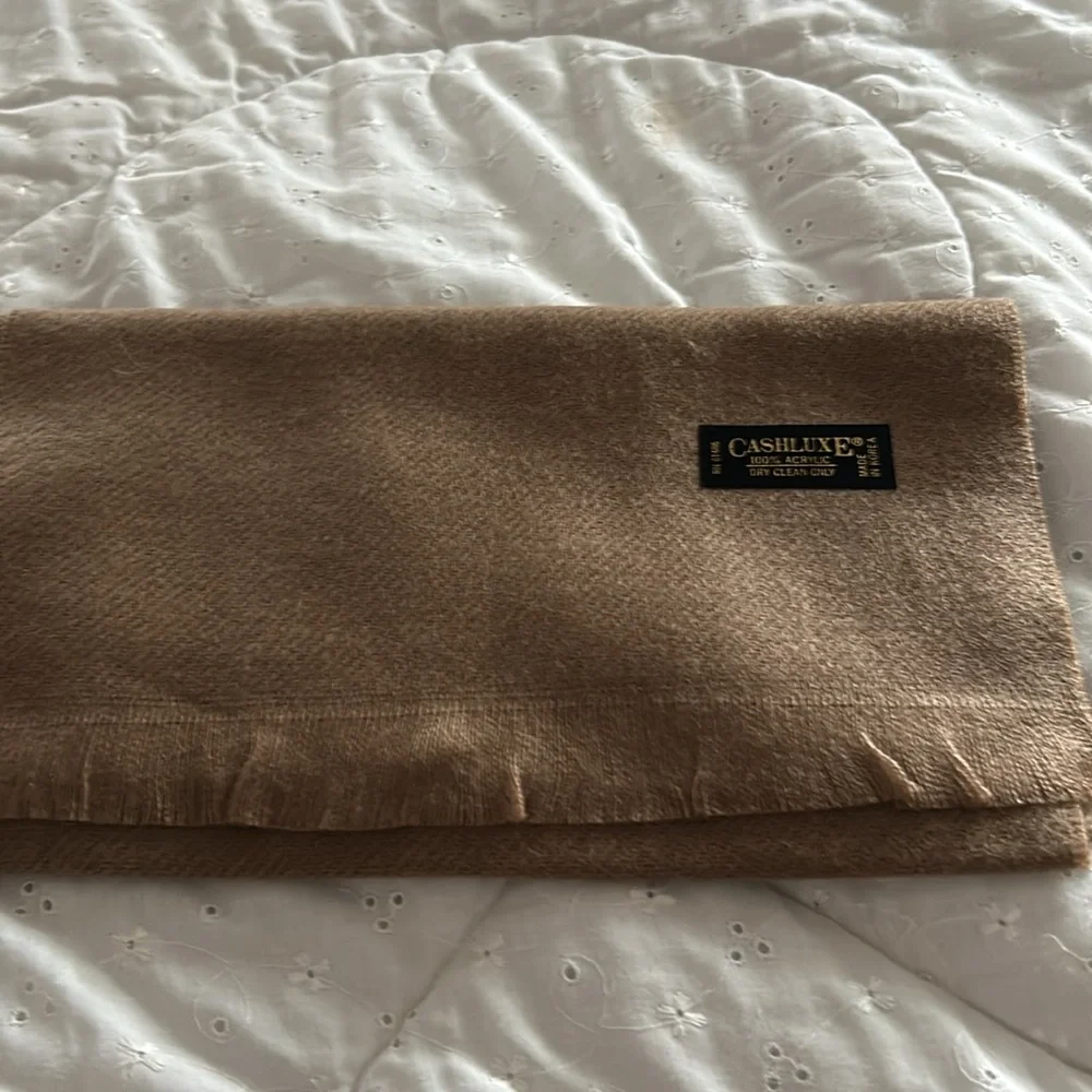 NWOT Cashlux Wool Scarves Set - Plaid and Solid Colors get all 3 never used